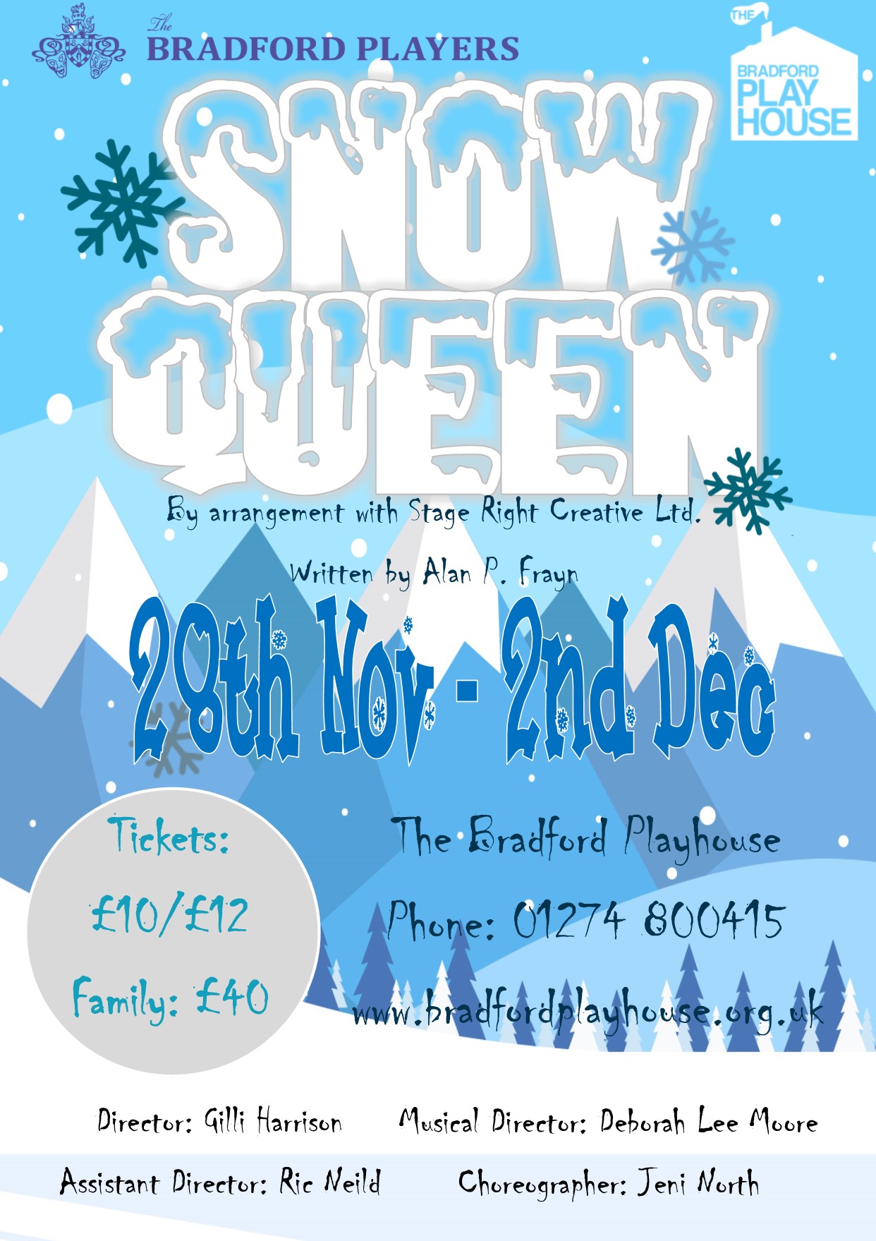 Snow Queen Poster - The Bradford Players